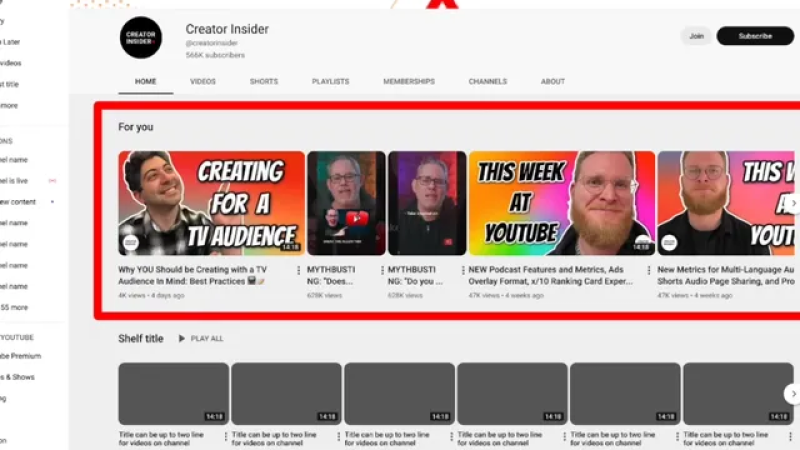 YouTube For You