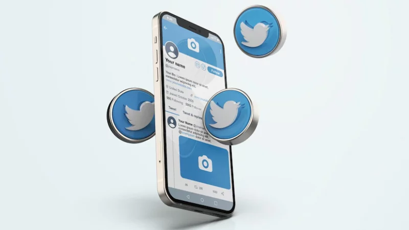 twitter-silver-mobile-phone-mockup-with-3d-icons_106244-1684